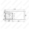 Тумба с раковиной Эстет Dallas Luxe 110 подвесная 1 ящик (левая) ФР-00002025