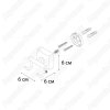 Крючок двойной Fixsen Kvadro FX-61305B