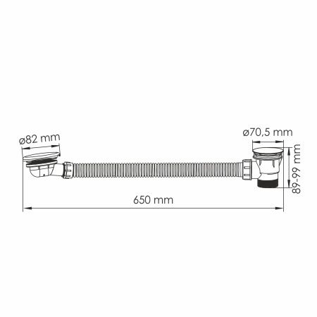 Сифон для ванны WasserKRAFT A333