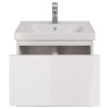 Тумба с раковиной Dreja Eco Perfecto 60 99.0806 белый глянец