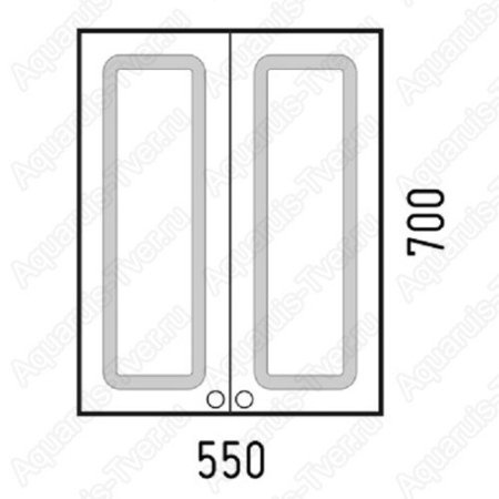 Шкаф-двухстворчатый Corozo Классика 55см белый глянец