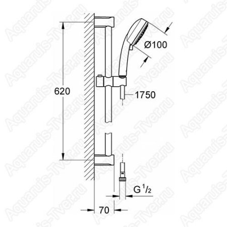 Душевой гарнитур Grohe Tempesta Cosmopolitan 27786002