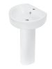 Раковина Sanita Luxe Best 55.5см WB.PD/Best/55-C/WHT.G/S1