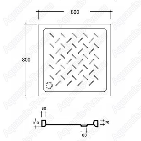 Душевой поддон RGW CR-088 80x80