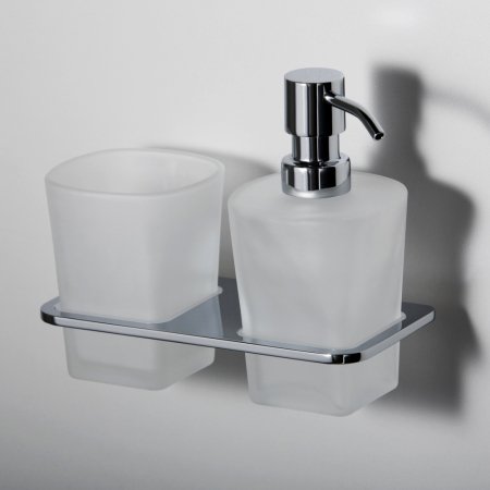 Дозатор для жидкого мыла со стаканом WasserKRAFT Leine K-5089