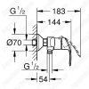 Душевая система Grohe Tempesta 124410