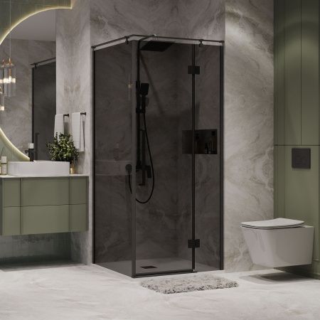 Душевой уголок Niagara Nova NG-2832-34BLACK 100x100