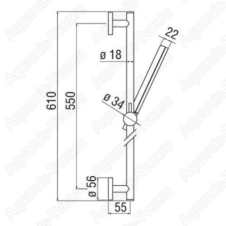 Душевой гарнитур Nobili AD140/53WM