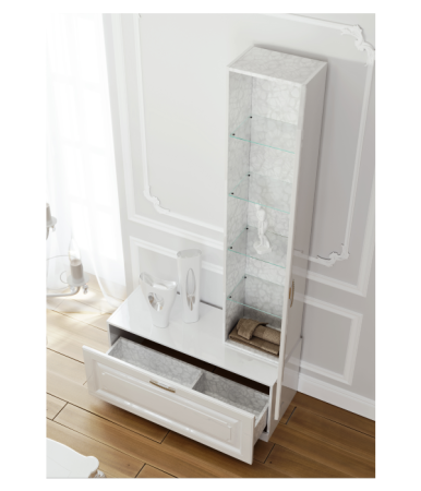 Тумба напольная Aqwella Империя 100 белая Emp.03.10/W