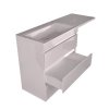 Тумба Style Line Даллас 140 (L) с раковиной Estet СС-00002221+СС-00002220