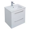 Тумба с раковиной Dreja Gio 60 77.0101W белый глянец
