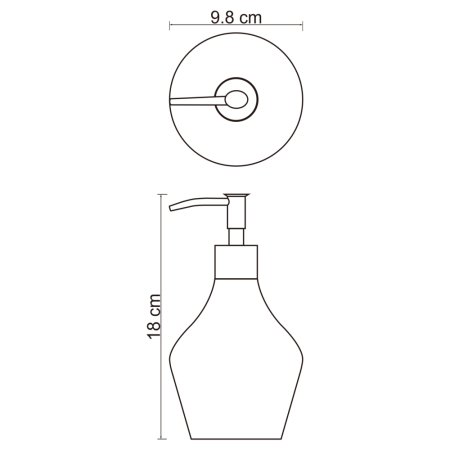 Дозатор для жидкого мыла WasserKRAFT Dinkel K-4699