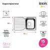 Мойка кухонная Iddis Strit 78x48 сатин STR78SDi77