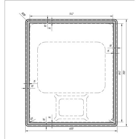 Зеркало Dreja Tiny, 60 см, 99.9022