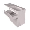 Тумба Style Line Даллас 140 (R) с раковиной Estet СС-00002221+СС-00002215