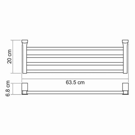 Полотенцедержатель WasserKRAFT Exter K-5211 (светлая бронза)