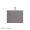Тумба с раковиной Am.Pm Inspire V2.0 80 элегантный серый M50AFHX0803EGM
