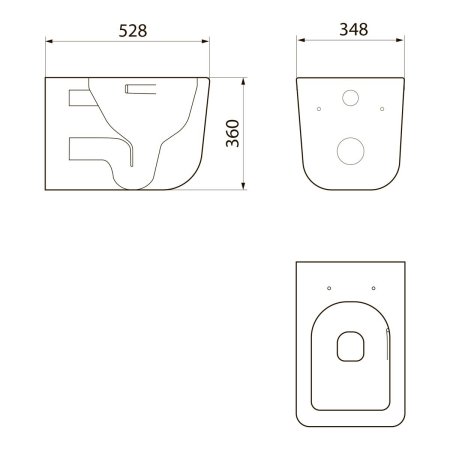 Унитаз подвесной Point Меркурий PN41831GM