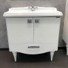 Тумба с раковиной Comforty Монако 80-1 белый глянец