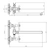 Смеситель для ванны Decoroom DR53 DR53043