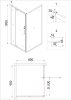 Душевой уголок Niagara 90x80 NG-83-9AB-A80B