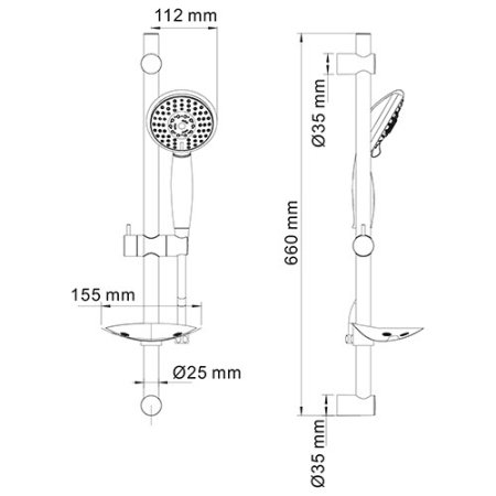 Душевой гарнитур WasserKRAFT A004