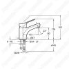 Смеситель для раковины Jacob Delafon Brive E75762-4-CP