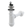 Сифон для раковины AlcaPlast A410 DN32 с нержавеющей peшeткой
