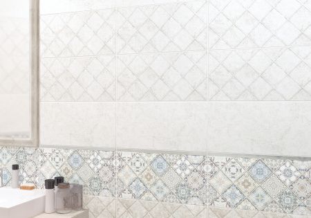 Декор Alma Ceramica Trevis 24.9x50 матовая рельефная DWU09TVS404