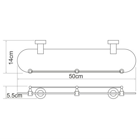 Полка WasserKRAFT Donau K-9444