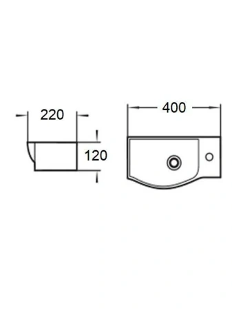 Раковина WeltWasser Aisbach 7940 (R) 40см 10000008689