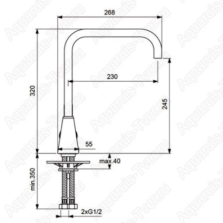 Смеситель Vidima Uno для кухни BA242AA