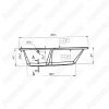 Акриловая ванна 1Marka Linea 165x85 (L)