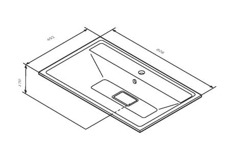 Раковина Am.Pm Inspire V2.0 80 M50AWPX0801WG