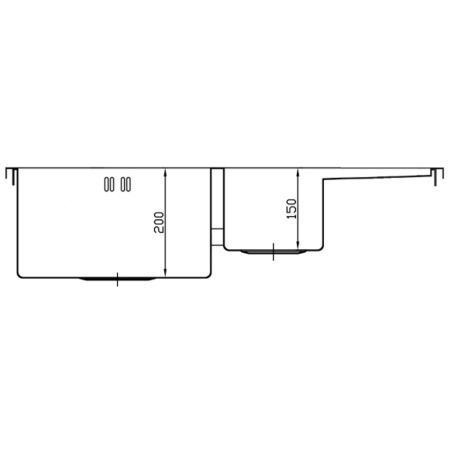 Мойка кухонная Seaman Eco Marino 78x51 (R) SMB-7851DRS.B