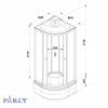 Душевая кабина Parly Bett B821 80x80