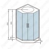 Душевая кабина WeltWasser Nesse 1004 100х100
