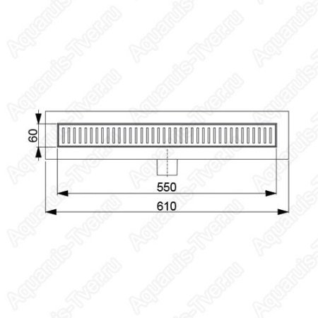 Душевой лоток AlcaPlast APZ101-550 Low с ножками и сифоном