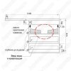 Тумба Style Line Даллас 140 (L) с раковиной Estet СС-00002221+СС-00002220