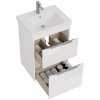 Тумба с раковиной Dreja Prime 60 99.9300 белый глянец