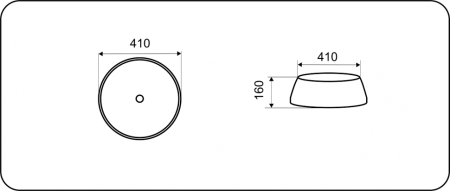 Раковина CeramaLux 41см J2094