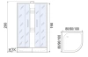 Душевая кабина River Nara Eco Б/К 90/24