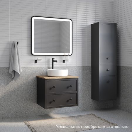 Тумба под раковину Iddis Torr 60 со столешницей темно-серый TOR60DVi95K