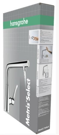 Смеситель Hansgrohe Metris Select для кухни (сталь)