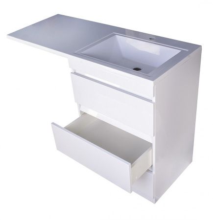 Тумба Style Line Даллас 120 (R) с раковиной Estetus СС-00002272+СС-00002389