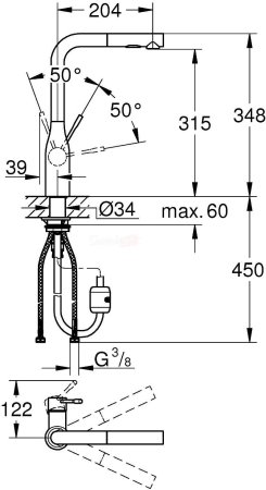 Смеситель для кухни Grohe Essence+ 30270000