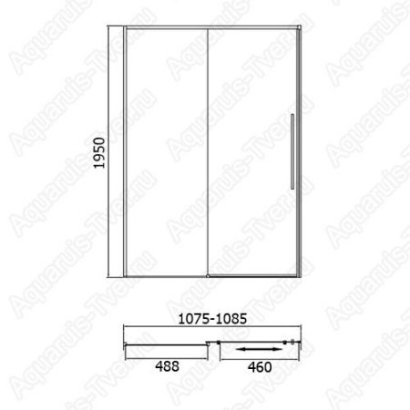 Душевая дверь в проем RGW SV-12B 110x195