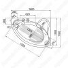 Акриловая ванна 1Marka Catania 160x100 (R)