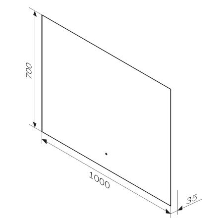 Зеркало Am.Pm X-Joy 100 см с LED подсветкой и бесконтактным выключателем M85MOX11001S