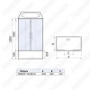 Душевая кабина WeltWasser Emmer 150/85/55-2